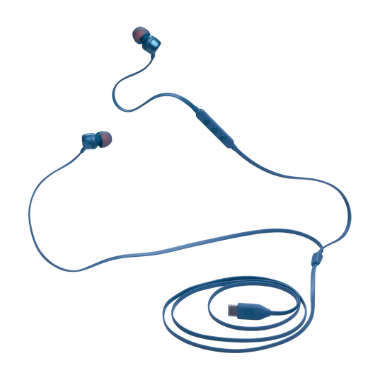 JBL Tune 310C USB - Blue - Wired Hi-Res In-Ear Headphones - Detailshot 5