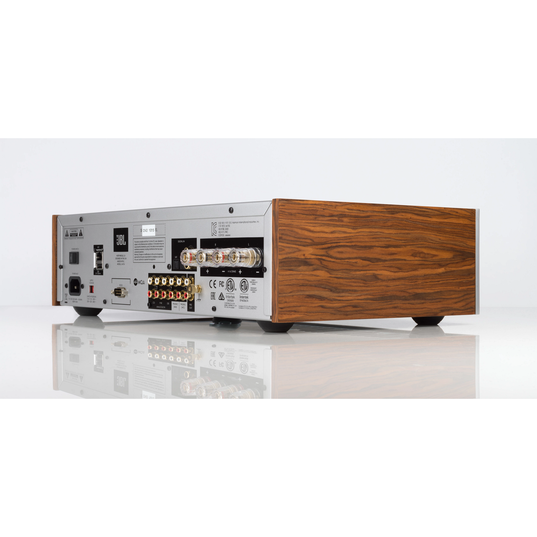 JBL SA750 - Teak - Streaming Integrated Stereo Amplifier - Detailshot 2