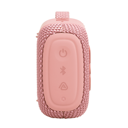 JBL Go 5 - Pink - Ultra-portable waterproof and drop-proof speaker with JBL legendary sound and ambient edge lighting - Right