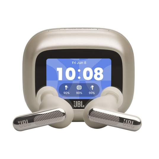 JBL Live Beam 4 - Sand - True wireless Noise Cancelling earbuds - Hero