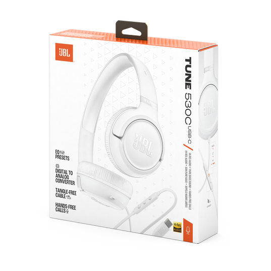 JBL Tune 530C - White - Wired on-ear headphones - Detailshot 15