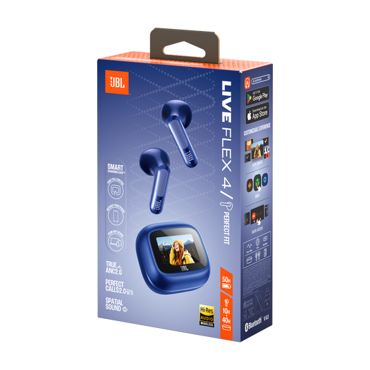 JBL Live Flex 4 - Blue - True wireless Noise Cancelling earbuds - Detailshot 15