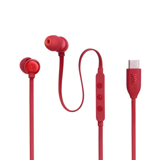 JBL Tune 310C USB - Red - Wired Hi-Res In-Ear Headphones - Detailshot 6