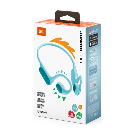 JBL Junior Free - Teal - Wireless open-ear kids headphone - Detailshot 15
