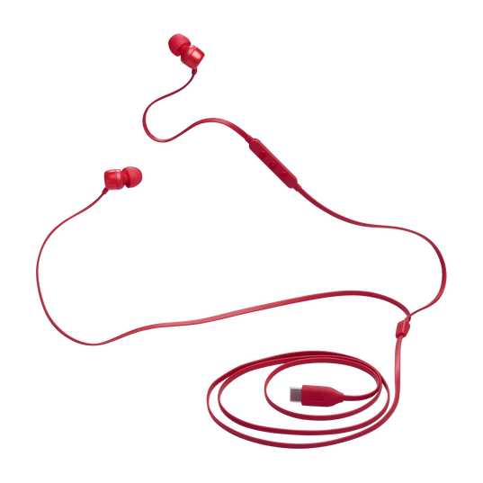 JBL Tune 310C USB - Red - Wired Hi-Res In-Ear Headphones - Detailshot 5