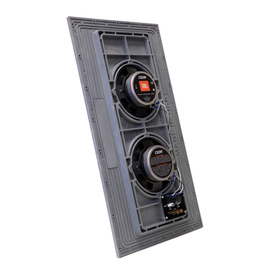 Conceal C82W - Grey - Dual-panel, Dual 8-inch (200mm) Invisible Subwoofer System - Detailshot 1