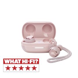 JBL Reflect Flow Pro - Pink - Waterproof true wireless Noise Cancelling active sport earbuds - Hero