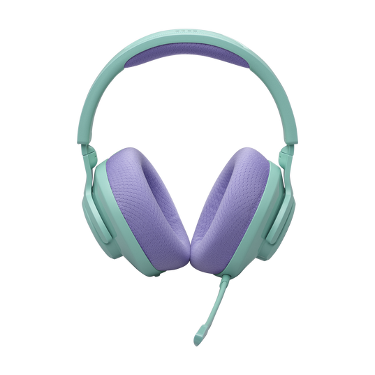 JBL Quantum 360 Wireless - Teal - Wireless over-ear gaming headset with surround sound and detachable mic - Front