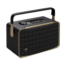 JBL Authentics 300 - Black - Portable smart home speaker with Wi-Fi, Bluetooth and voice assistants with retro design. - Hero JBL Authentics 300 - Black - Portable smart home speaker with Wi-Fi, Bluetooth and voice assistants with retro design. - Hero