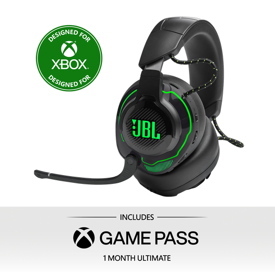 JBL Quantum 910X Wireless for XBOX - Black - Wireless over-ear console gaming headset with head tracking-enhanced, Active Noise Cancelling and Bluetooth - Hero
