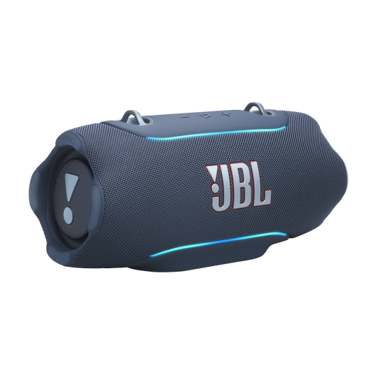 JBL Xtreme 5 - Blue - Portable waterproof speaker with massive legendary JBL sound, ambient edge lighting, and a convenient shoulder strap - Back