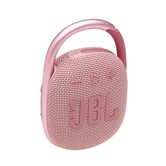JBL Clip 4 - Pink - Ultra-portable Waterproof Speaker - Hero