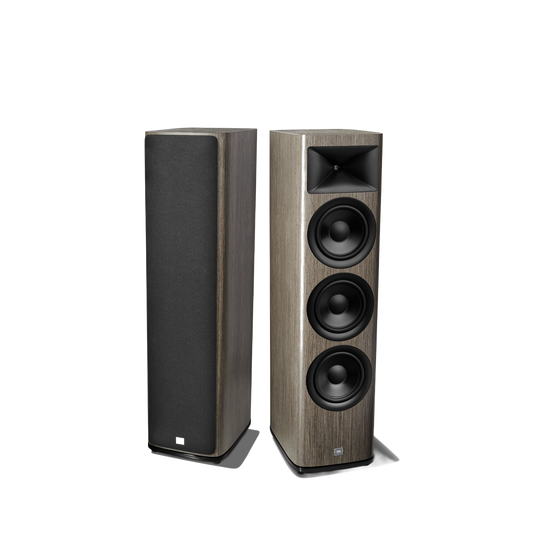 HDI-3800 - Grey Oak - 2 ½-way Triple 8-inch (200mm) Floorstanding Loudspeaker - Detailshot 1