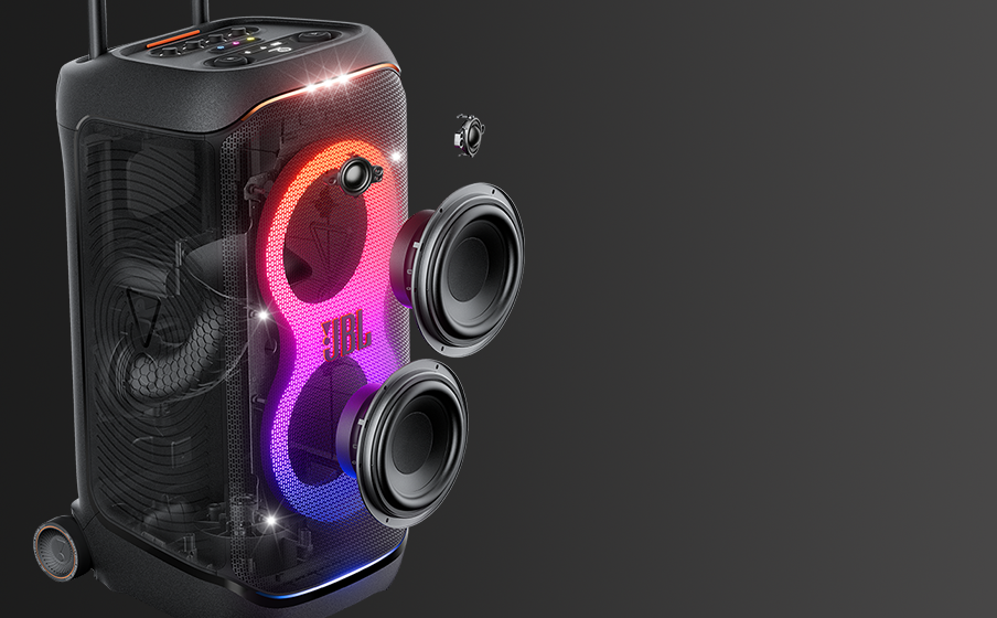 【ほぼ新品】JBL PartyBox Stage 320 JBL PartyBox Stage 320 | Przenośny głośnik imprezowy z kółkami
