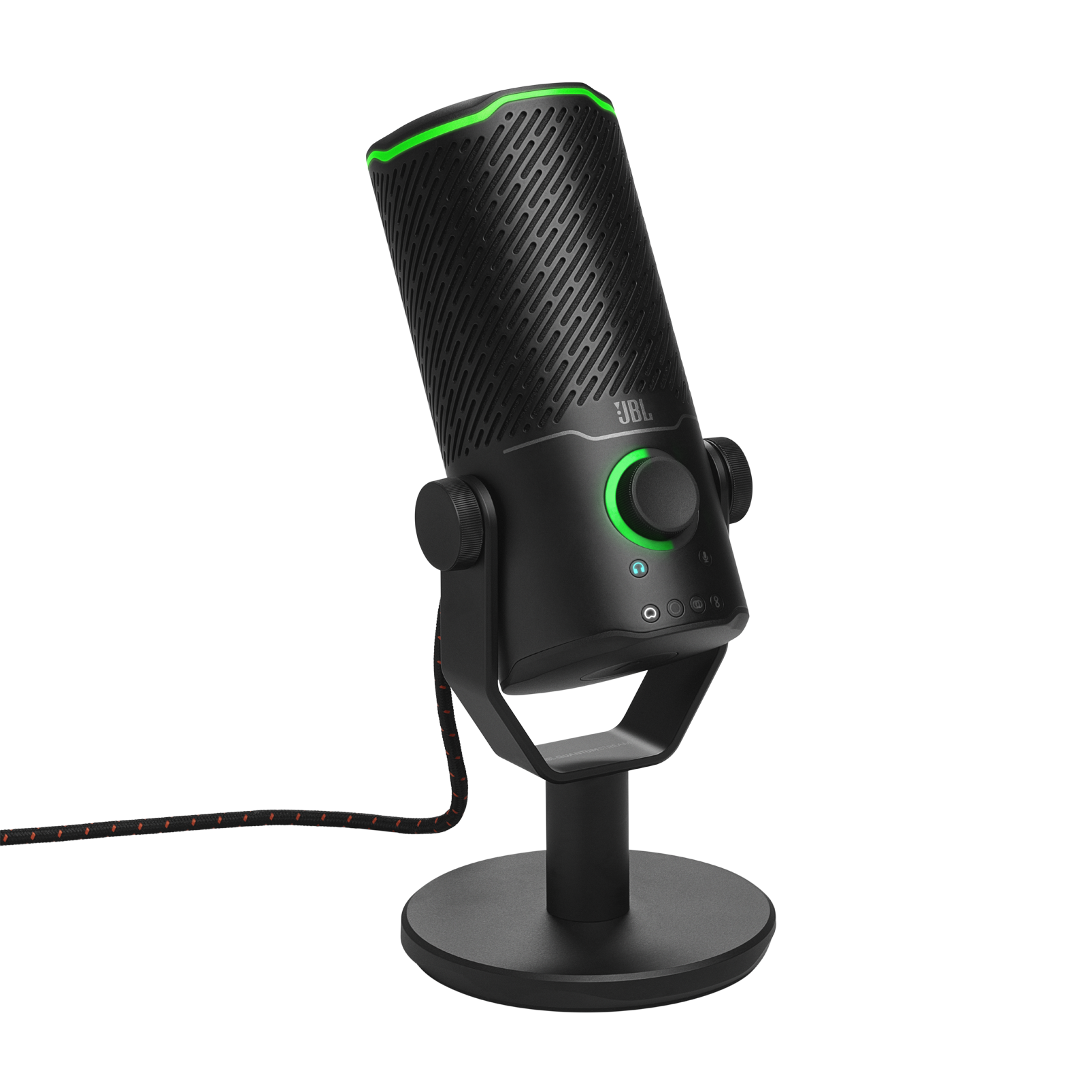 JBL Quantum Stream Studio | Mikrofon USB klasy premium o czterech  charakterystykach do transmisji strumieniowej, nagrywania i gier
