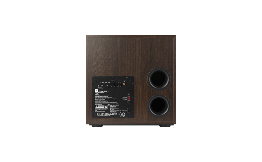 Konstrukcja bass reflex z podwójnymi rozszerzanymi portami skierowanymi do tyłu